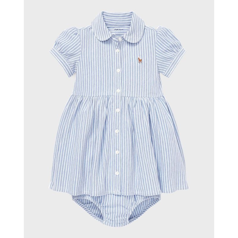Yarn-Dyed-Oxford-Mesh-Stripe-Dress-w--Matching-Bloomers-Size-3M-24M