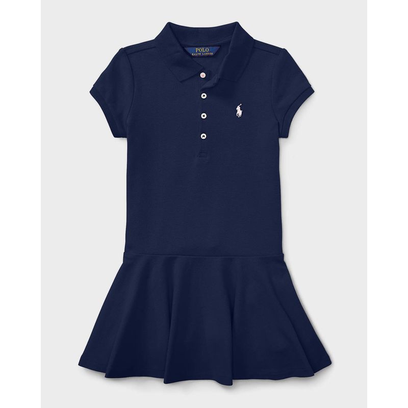 Girl-s-Logo-Embroidered-Drop-Waist-Polo-Dress-Size-2-6X