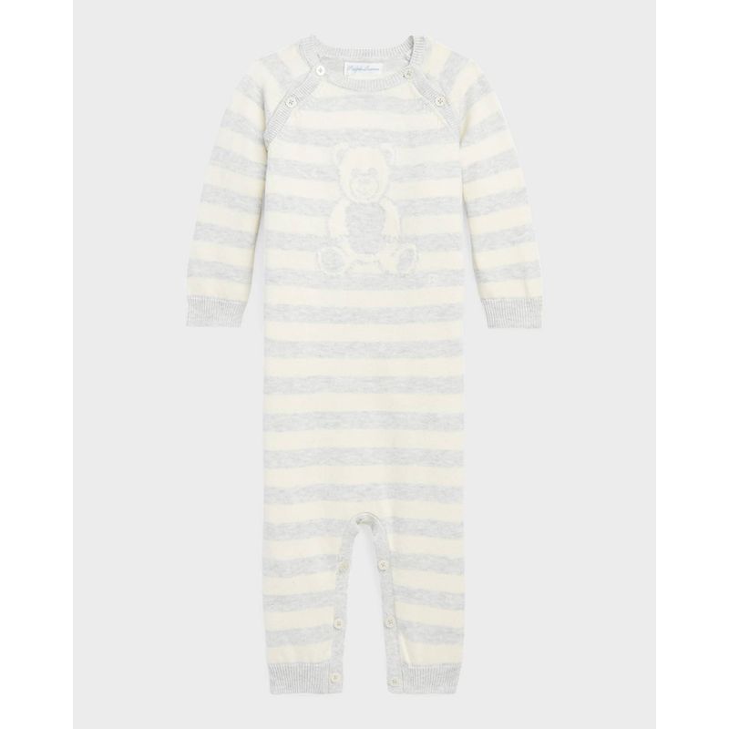 Boy-s-Striped-Bear-Coverall-Size-3M-12M