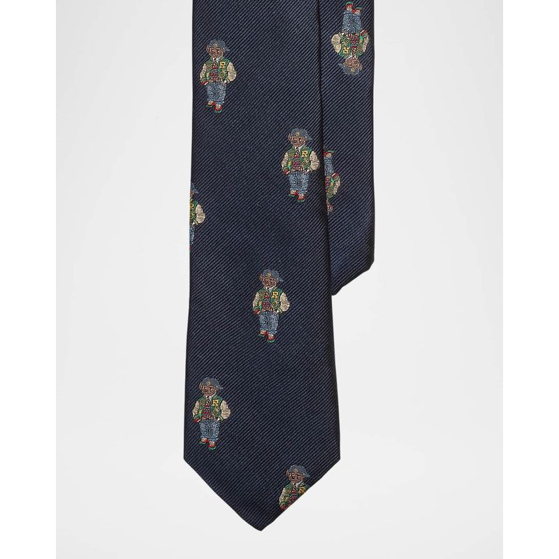 Boy-s-Polo-Bear-Printed-Necktie