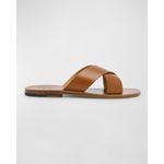 Men-s-Calf-Leather-Crisscross-Slide-Sandals