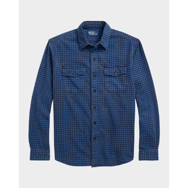 Men-s-Classic-Fit-Gingham-Twill-Workshirt