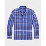 Men-s-Classic-Fit-Plaid-Linen-Camp-Shirt