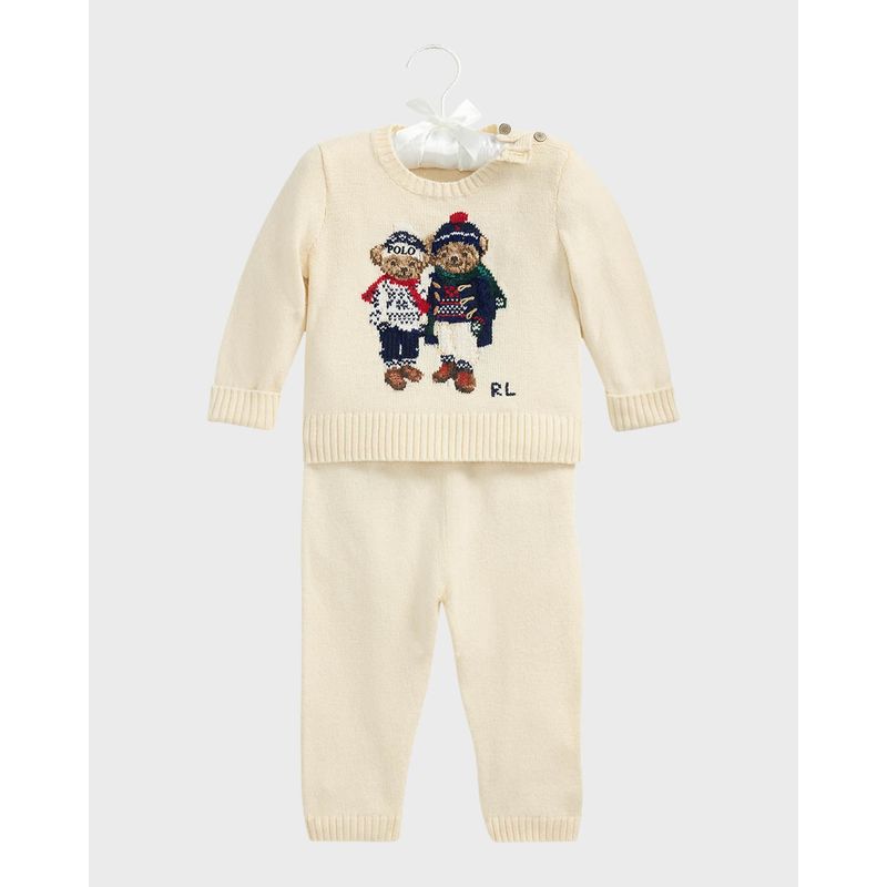 Boy-s-Polo-Bear-Sweater---Pants-Set-Size-3M-12M