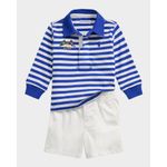 Boy-s-Jersey-Long-Sleeve-Rugby-Shirt---Shorts-Set-Size-9M-24M