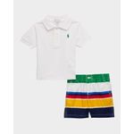 Boy-s-Cotton-Mesh-Polo-Shirt---Shorts-Set-Size-3M-24M
