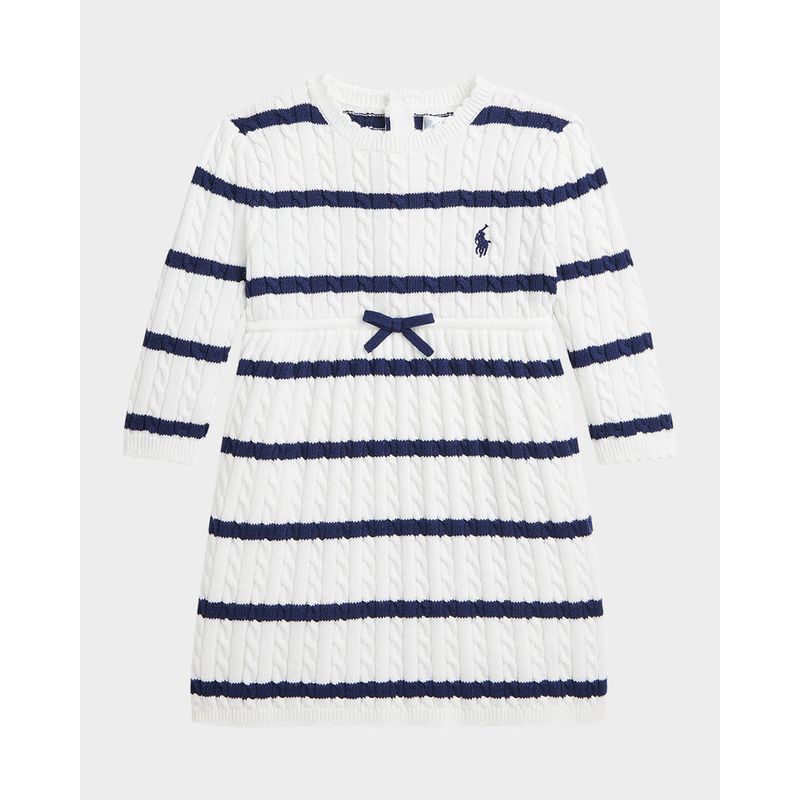 Girl-s-Striped-Cable-Knit-Dress-Size-3M-24M