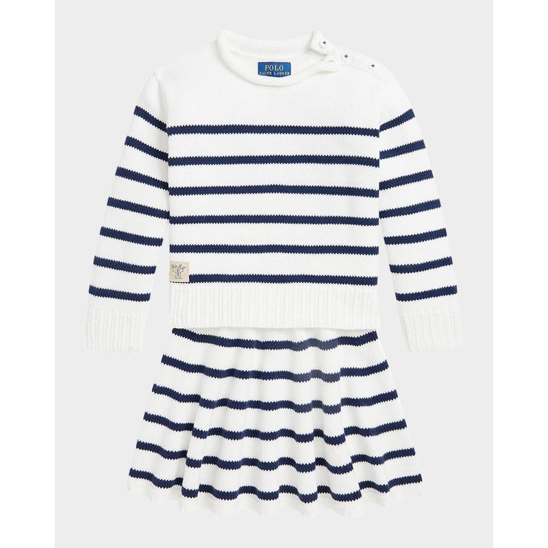 Girl-s-Cotton-Stripe-Sweater---Skirt-Set