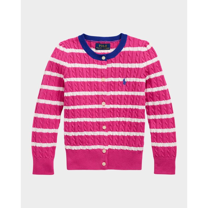 Girl-s-Striped-Cable-Knit-Cardigan