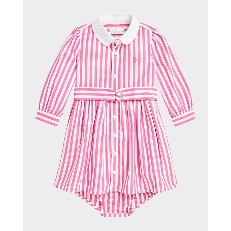 Girl-s-Striped-Belted-Dress-Size-3M-24M