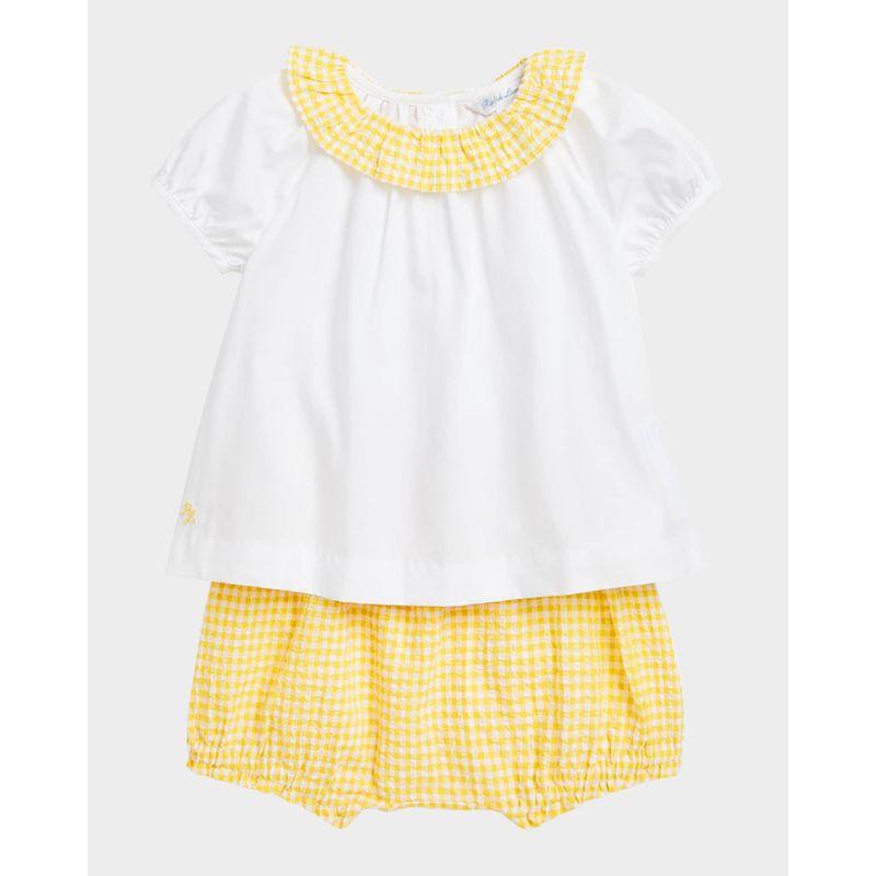 Girl-s-Gingham-Seersucker-Short-Set-Size-3M-24M