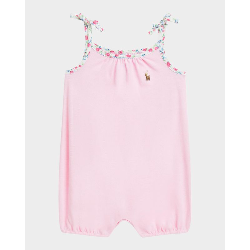 Girl-s-Floral-Trim-Romper-Size-3M-24M