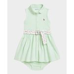 Girl-s-Striped-Shirtdress-W--Floral-Print-Belt-Size-3M-24M