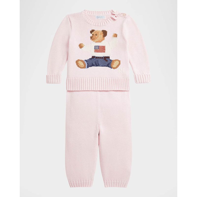 Girl-s-Flag-Bear-Intarsia-Knit-Sweater-and-Pants-Set-Size-3M-24M