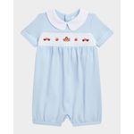 Boy-s-Smocked-Picnic-Embroidered-Coverall-Size-3M-12M