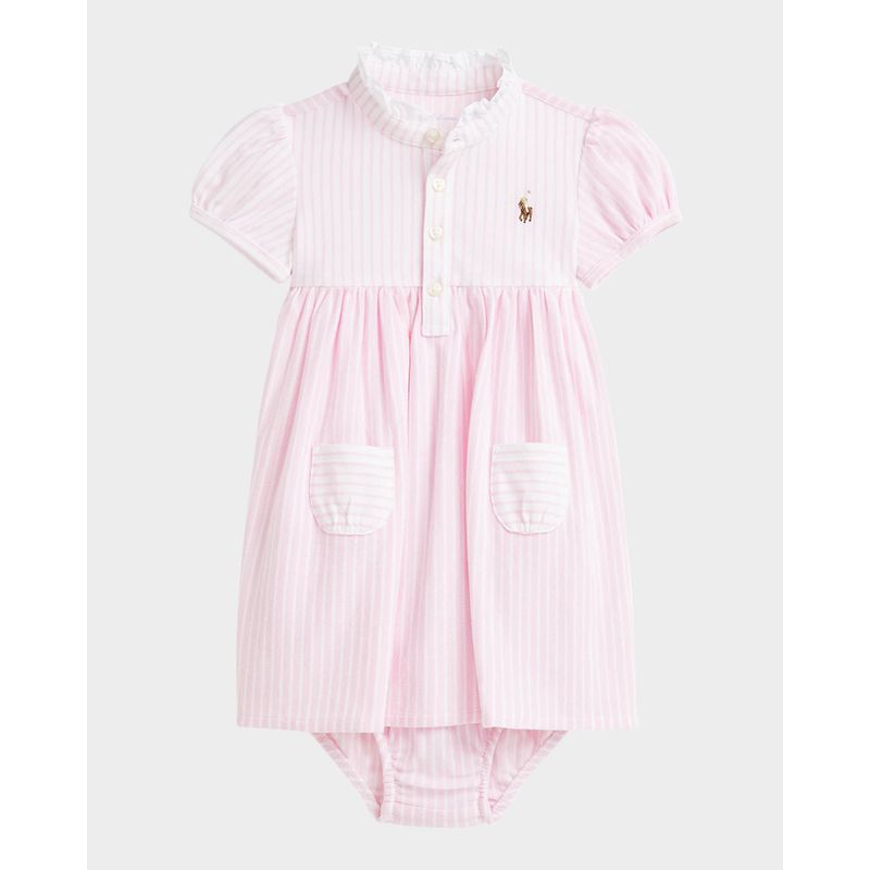Girl-s-Striped-Polo-Shirtdress-Size-3M-24M