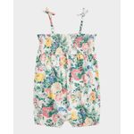 Girl-s-Floral-Print-Smocked-Romper-Size-3M-24M