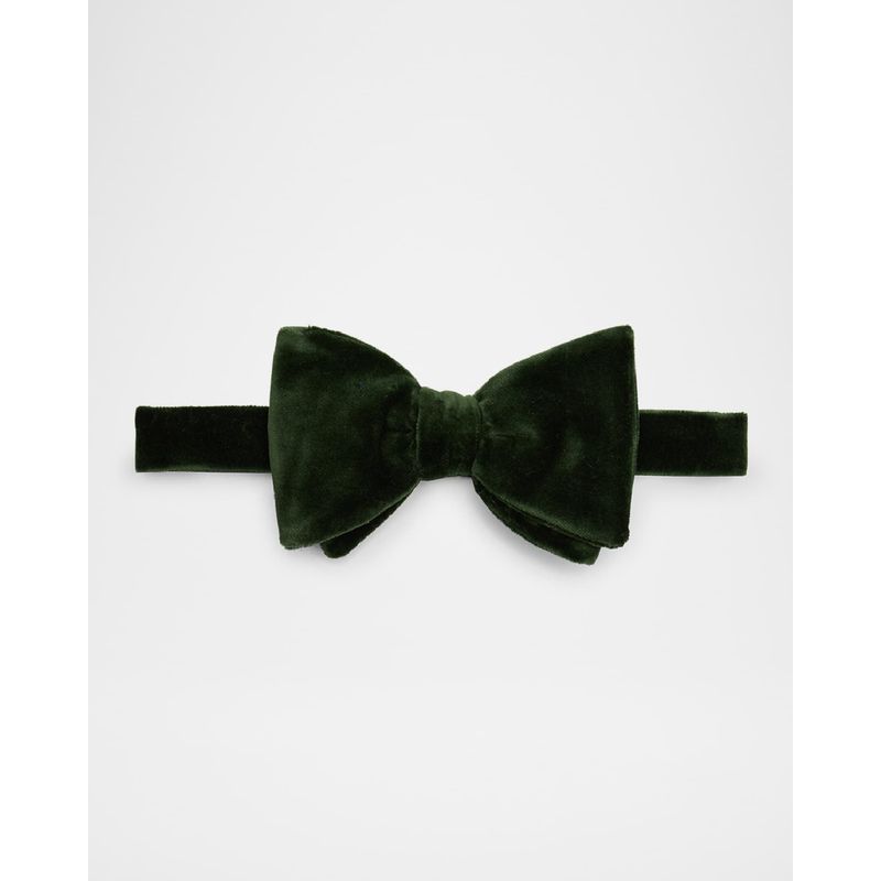 Men-s-Pre-Tied-Velvet-Bow-Tie