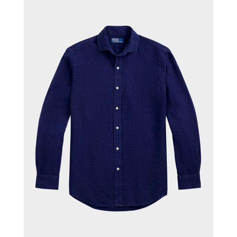 Men-s-Classic-Fit-Linen-Casual-Button-Down-Shirt