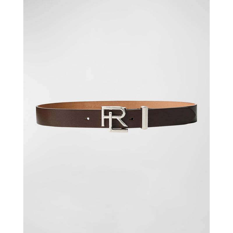 RL-Logo-Leather-Belt-Medium