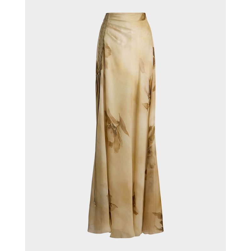 Odera-Floral-Silk-Gauze-Maxi-Skirt