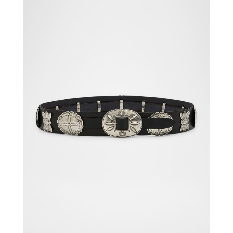Vacchetta-Concho-Leather-Belt