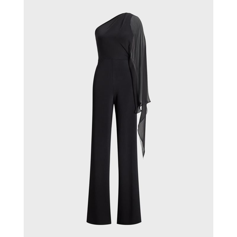One-Shoulder-Scarf-Sleeve-Jumpsuit