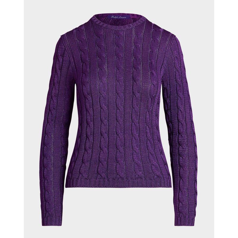 Cable-Knit-Silk-Crewneck-Sweater