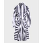 Belted-Striped-Cotton-Shirtdress