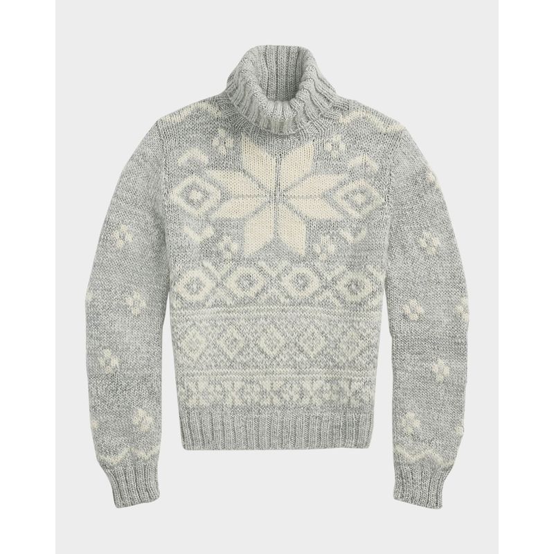 Snowflake-Motif-Wool-Turtleneck