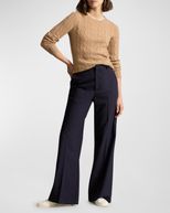 Cable-Knit Cashmere Sweater-1739452322864